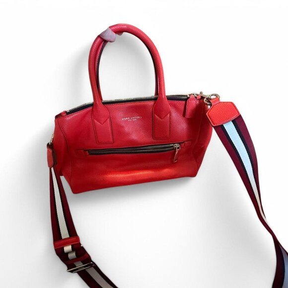 Marc Jacobs Gotham East-West Leather Tote Bag- Geranium - Picture 1 of 4